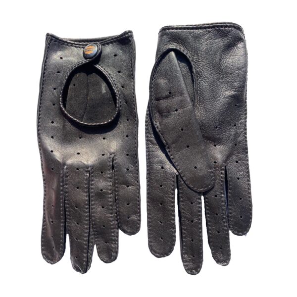 women's driving gloves black leather