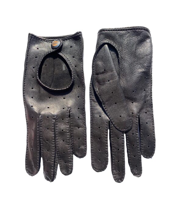 women's driving gloves black leather
