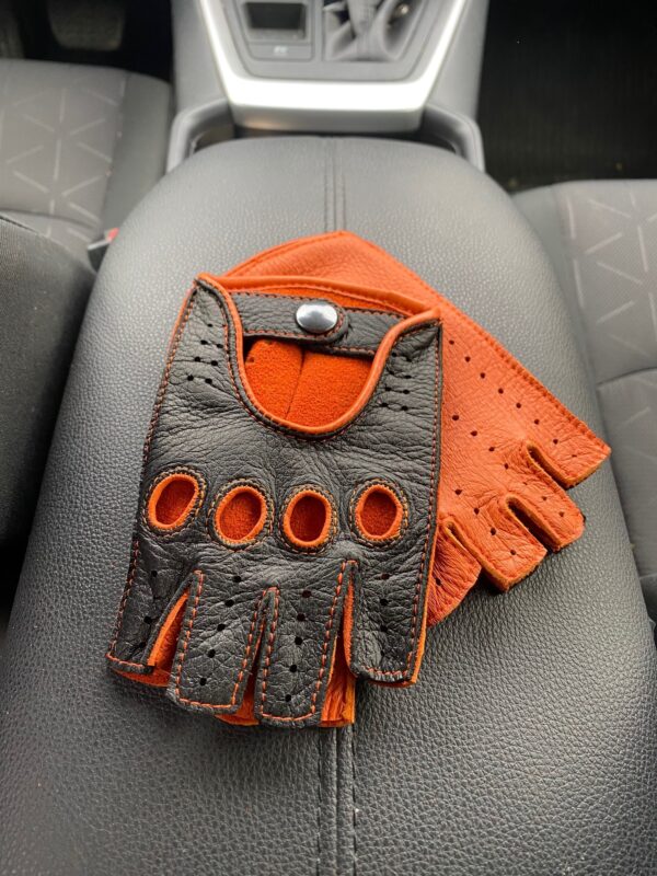 Womens deerskin fingerless leather glovesgloves